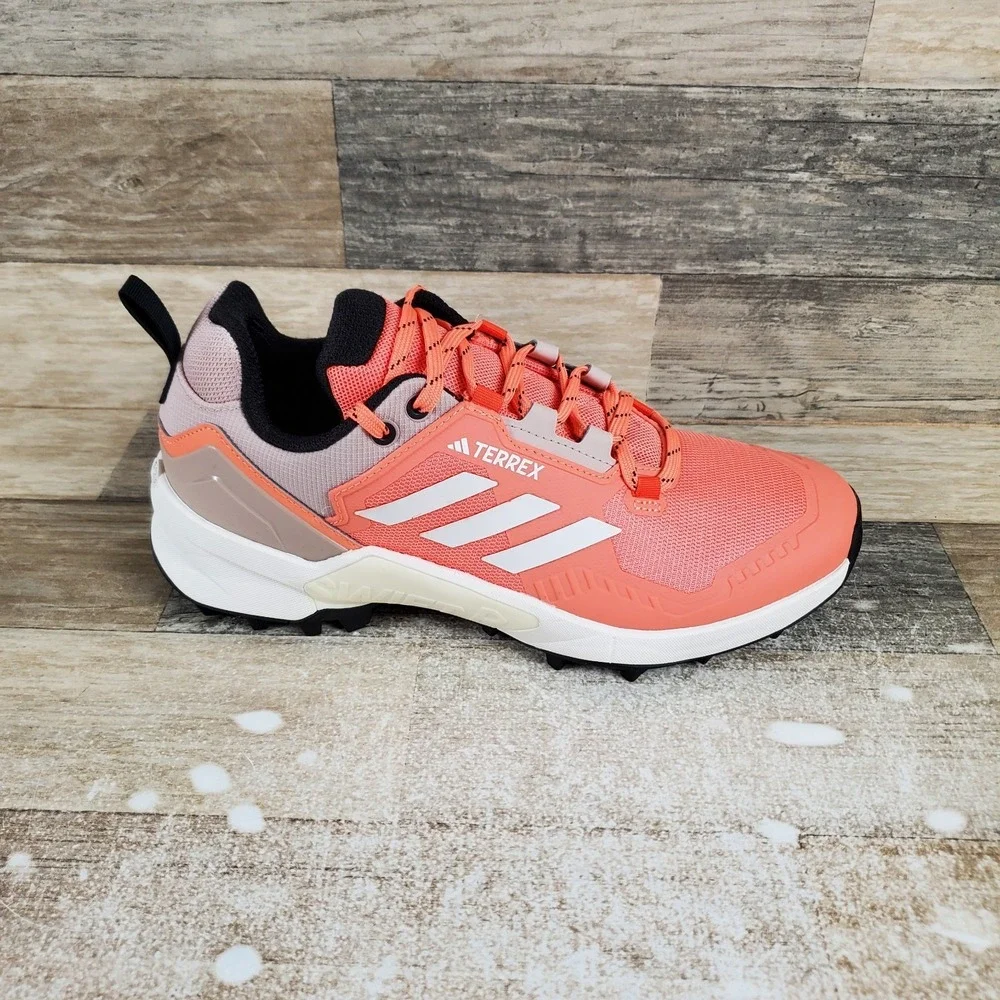 Adidas TERREX Swift R3 Womens Hiking Shoes Sz 8.5 Coral Fusion‎ Lace-Up Sneaker